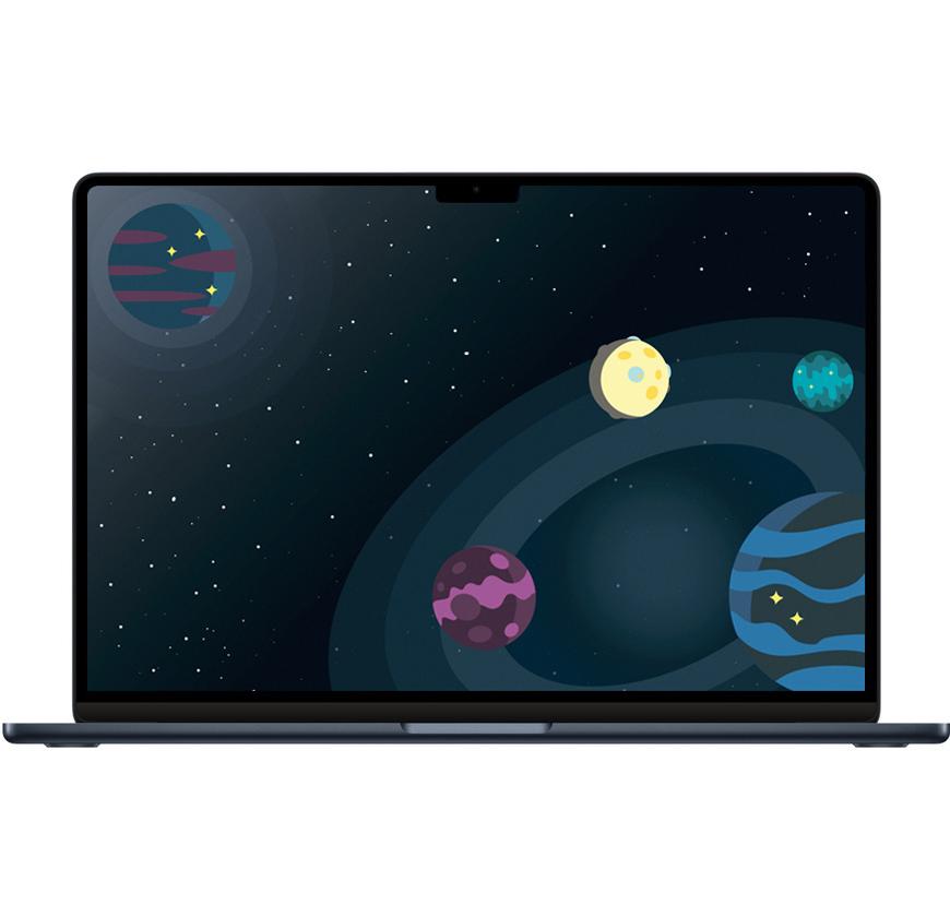 Ноутбук Apple MacBook Air 15" кастомный 4 (M3 8-Core, GPU 4-Core, 16GB, 1TB) («Тёмная ночь» | Midnight)