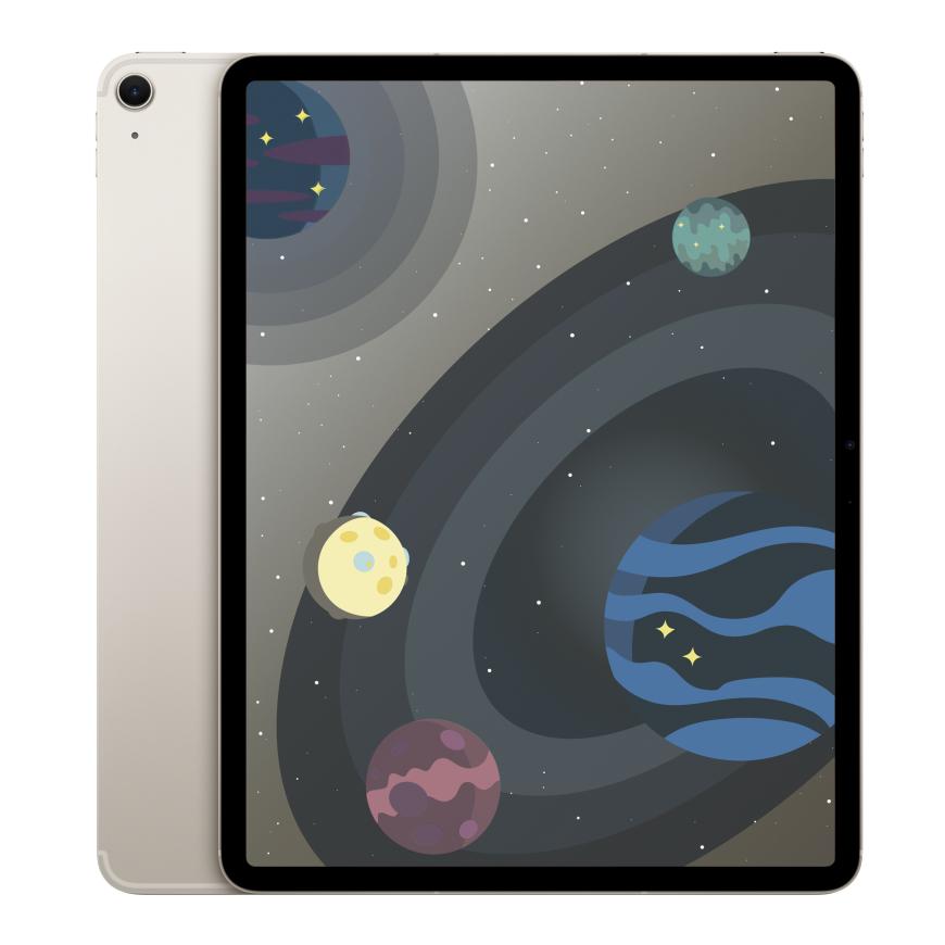Планшет Apple iPad Air 13", 128 ГБ, Wi-Fi + Cellular («Сияющая вторая звезда» | Starlight) (M2, 2024)